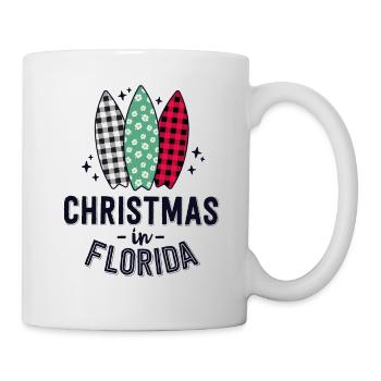 Christmas in Florida Family Vacation Tropical - Mug - white - Right