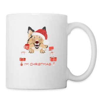 Shetland Sheepdog Weihnachtsmarkt - Tasse - Weiß - Rechts