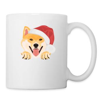 Shiba Inu Joyeux Noël - Mug blanc - blanc - Droite