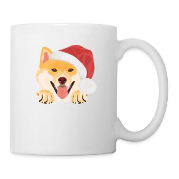 Shiba Inu Joyeux Noël - Mug blanc - blanc - Droite