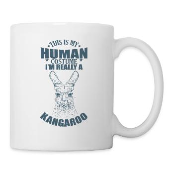 This is my Human Costume I'm Really a Kangaroo - Tasse - Weiß - Rechts