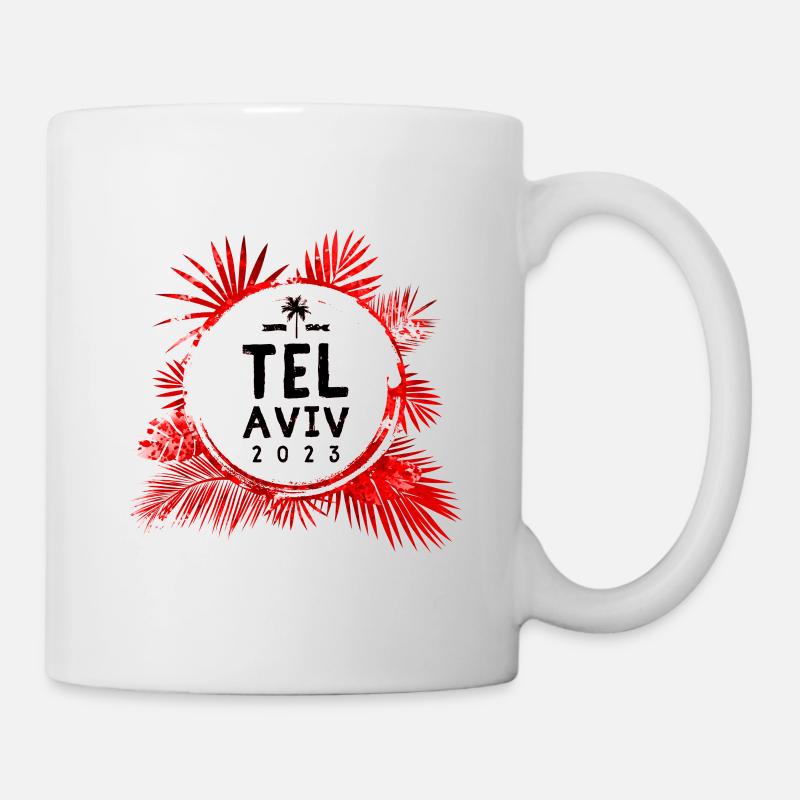 Tel Aviv 2023 Bunt - Tasse - Weiß
