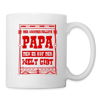 bester vater auf der welt - Tasse - Weiß - Rechts