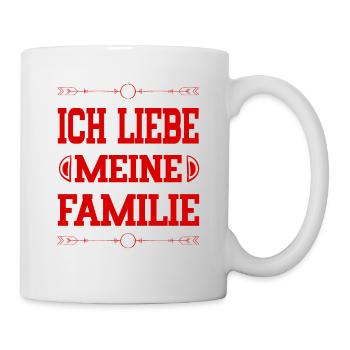 Ich Liebe Meine Familie - Tasse - Weiß - Rechts