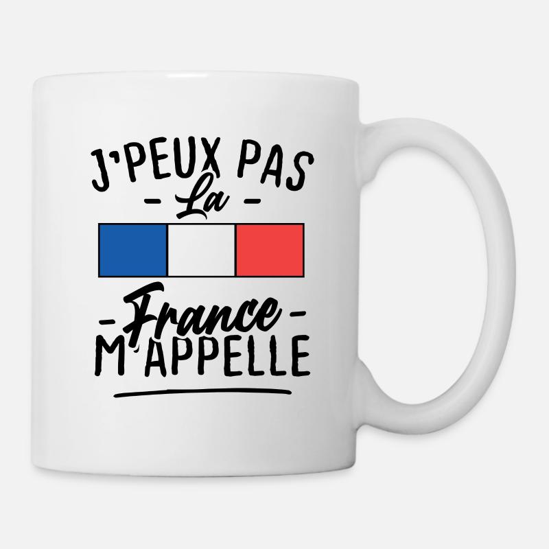 Ich kann nicht Frankreich ruft mich an - Tasse - Weiß