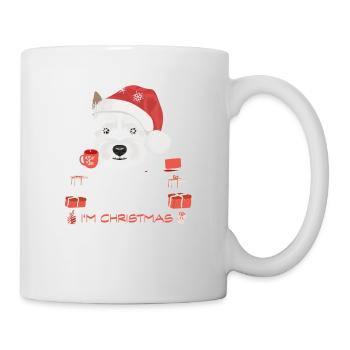 West Highland Terrier Weihnachtsmarkt - Tasse - Weiß - Rechts