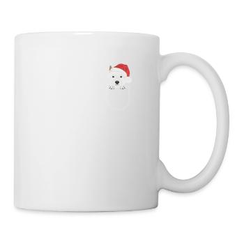 West Highland Terrier Joyeux Noël - Mug blanc - blanc - Droite