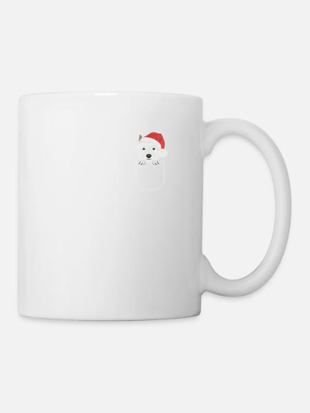 West Highland Terrier Merry Christmas - Mug - white