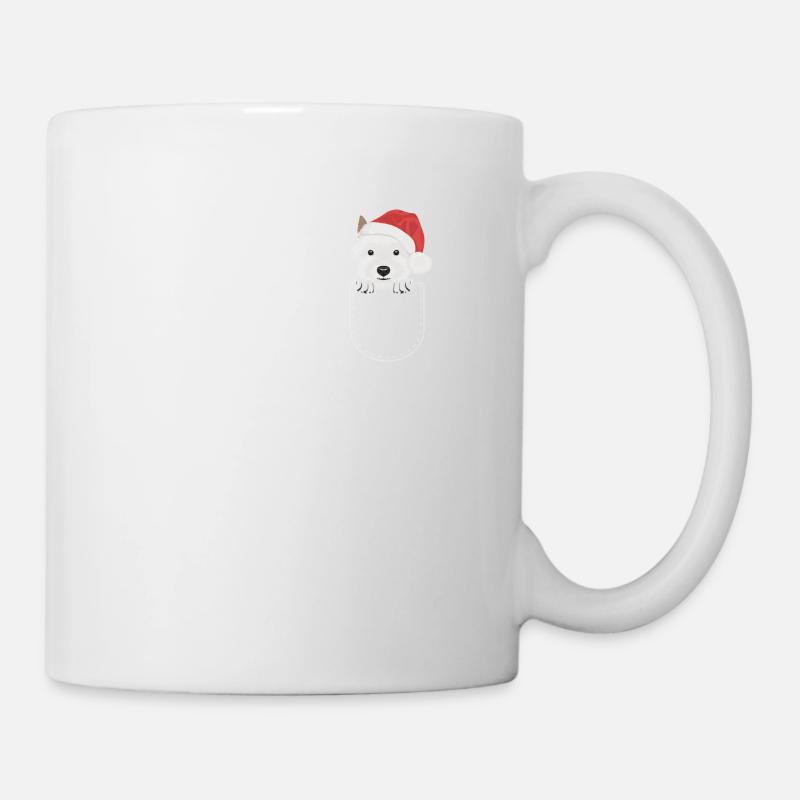 West Highland Terrier Merry Christmas - Mug - white