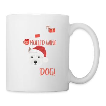 West Highland Terrier Vin chaud Noël - Mug blanc - blanc - Droite