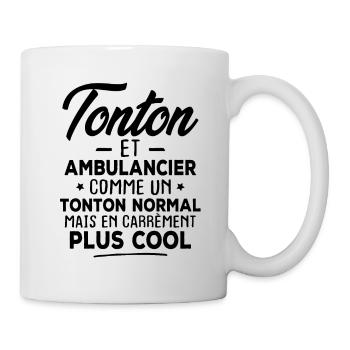 Tonton et ambulancier - Mug blanc - blanc - Droite