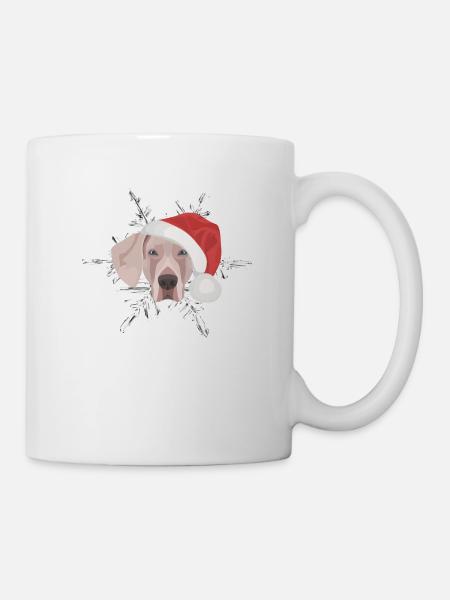 Joyeux Noël Weimaraner - Mug blanc - blanc