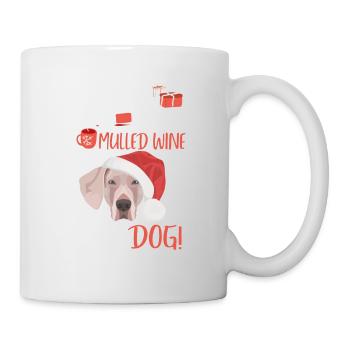 Weimaraner Glühwein Weihnachten - Tasse - Weiß - Rechts
