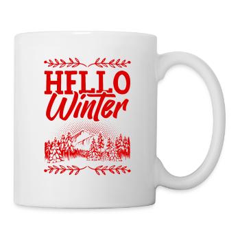 Hello Winter - Tasse - Weiß - Rechts
