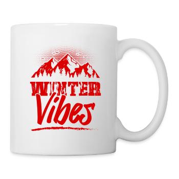 Winter Vibes - Tasse - Weiß - Rechts