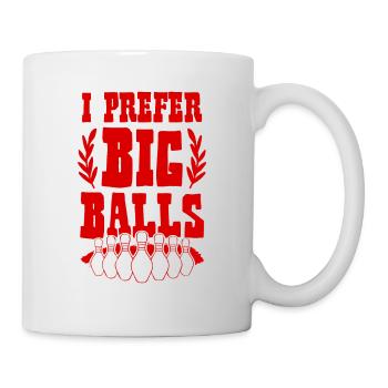 Grosses boules Bowling - Mug blanc - blanc - Droite