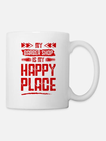 Barber shop - Tasse - Weiß