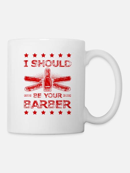 Barber friseur - Tasse - Weiß