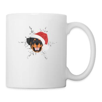 Rottweiler Frohe Weihnachten - Tasse - Weiß - Rechts