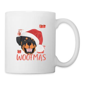 Rottweiler Frohe Weihnachten - Tasse - Weiß - Rechts