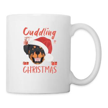 Rottweiler Frohe Weihnachten - Tasse - Weiß - Rechts