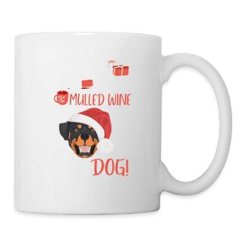 Rottweiler vin chaud Noël - Mug blanc - blanc - Droite