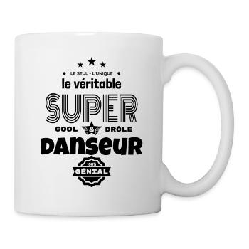 super danseur 100% génial humour - Mug blanc - blanc - Droite