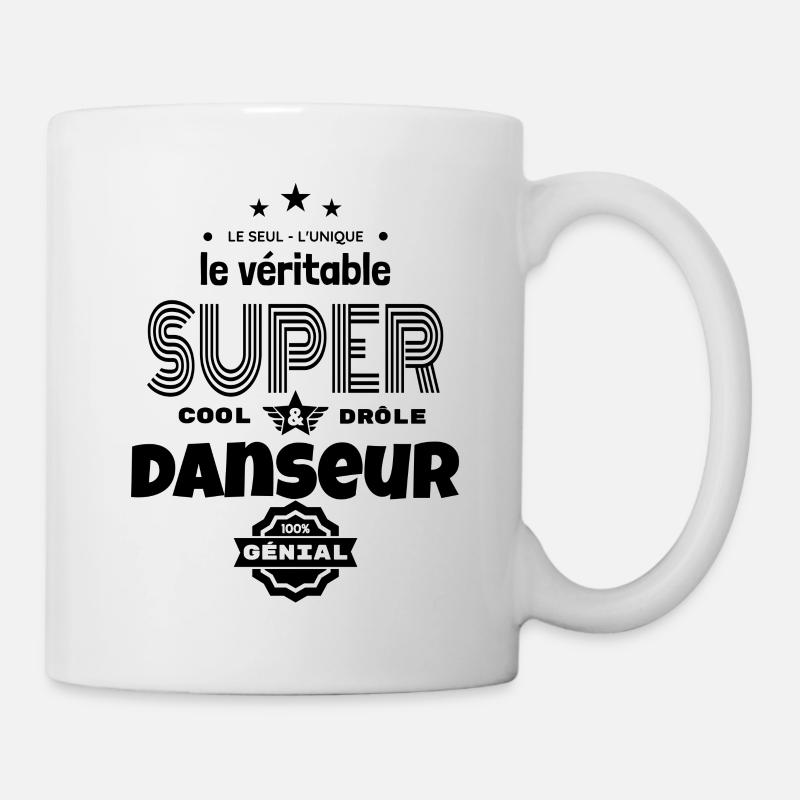 super danseur 100% génial humour - Mug blanc - blanc