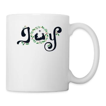 Freude Geburt Christi Jesus Krippe Christian - Tasse - Weiß - Rechts