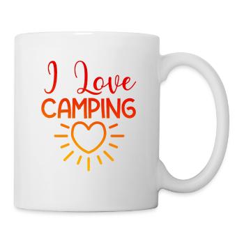Ich liebe Camping - Tasse - Weiß - Rechts