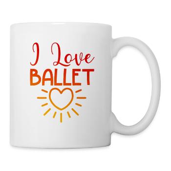 I love ballet - Mug - white - Right