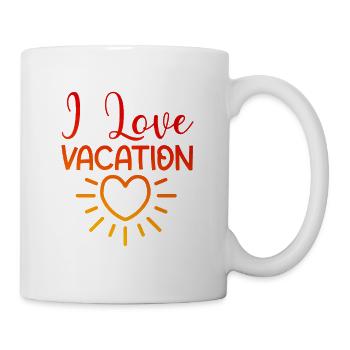 I love holidays - Mug - white - Right