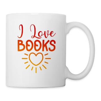 J’adore les livres - Mug blanc - blanc - Droite