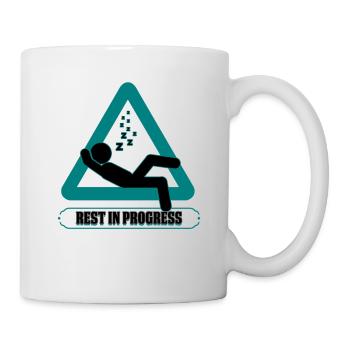 Sleephead Humour Rest in Progress Fun Naptime Gift - Mug blanc - blanc - Droite