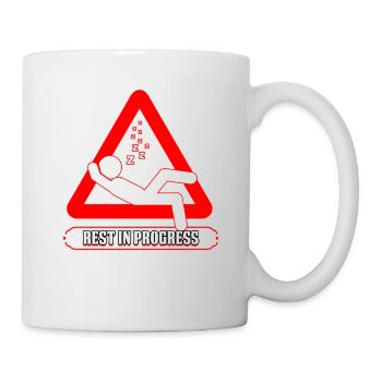 Sommeil Tête Humour Repos en cours Fun Naptime Cadeau - Mug blanc - blanc - Droite