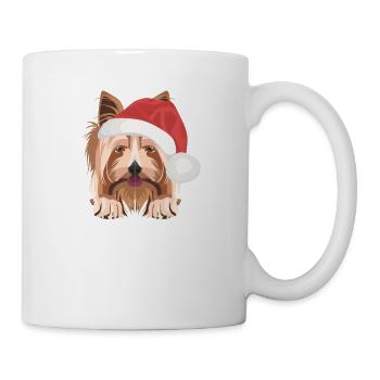 Yorkshire Terrier Merry Christmas - Mug - white - Right
