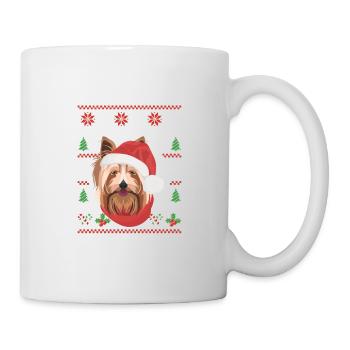 Yorkshire Terrier Merry Christmas - Mug - white - Right