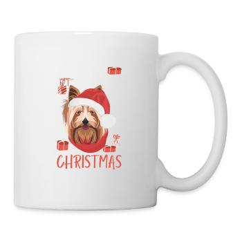 Yorkshire Terrier Joyeux Noël - Mug blanc - blanc - Droite