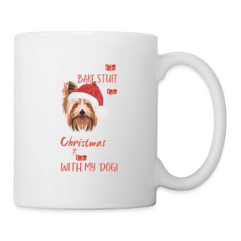 Yorkshire Terrier Joyeux Noël - Mug blanc - blanc - Droite