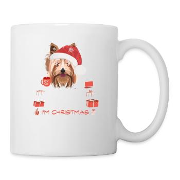 Marché de Noël Yorkshire Terrier - Mug blanc - blanc - Droite