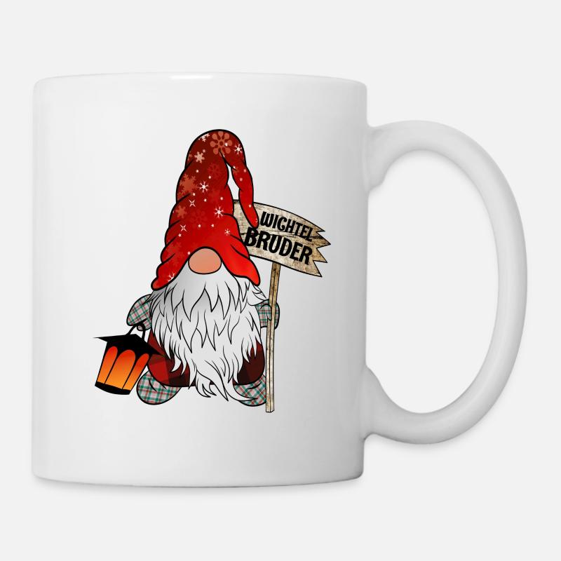 Weihnachts Wichtel Bruder - Tasse - Weiß
