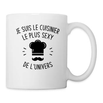 Je suis le cuisinier le plus sexy de l'univers - Mug blanc - blanc - Droite