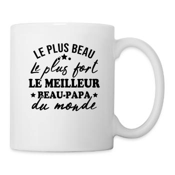 le meilleur beau papa du monde - Mug blanc - blanc - Droite