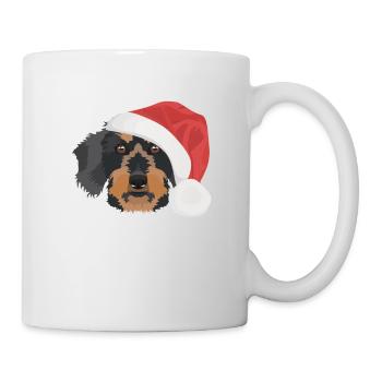 Wire-haired Dachshund Merry Christmas - Mug - white - Right
