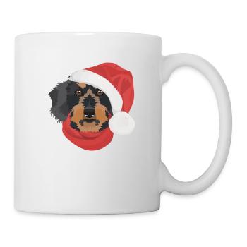 Wire-haired Dachshund Merry Christmas - Mug - white - Right