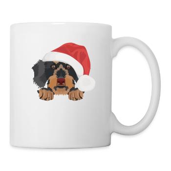 Wire-haired Dachshund Merry Christmas - Mug - white - Right