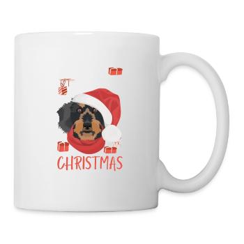 Wire-haired Dachshund Merry Christmas - Mug - white - Right