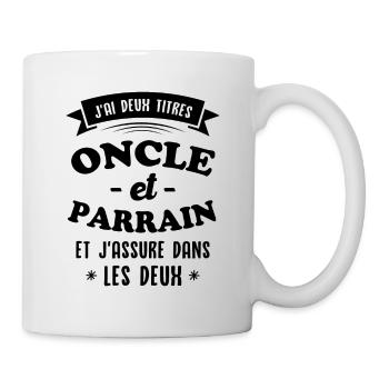 Onkel und Pate - Tasse - Weiß - Rechts
