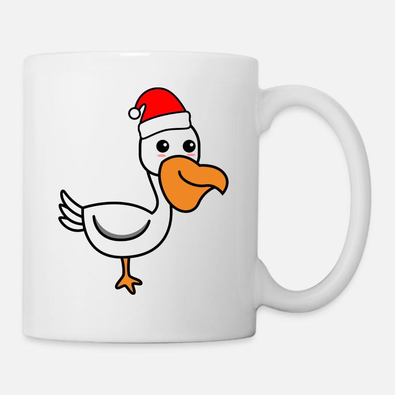 Pelikan Comic Weihnachten Xmas - Tasse - Weiß