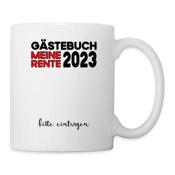 Ruhestand Rente Pension Renteneintritt Abschied - Tasse - Weiß - Rechts